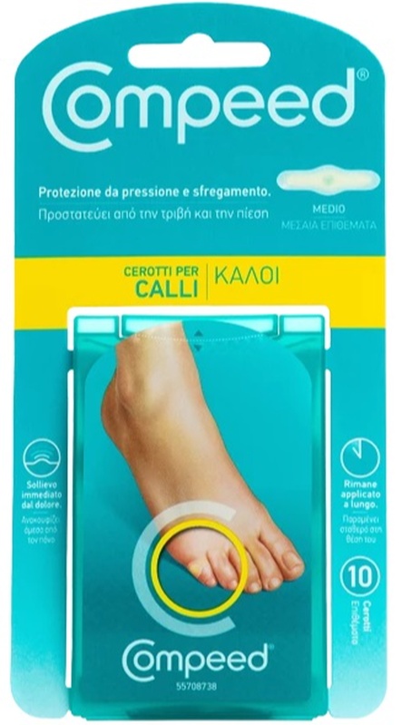 COMPEED CEROTTI PER CALLI MEDIO 10 PEZZI - doctorpill.it
