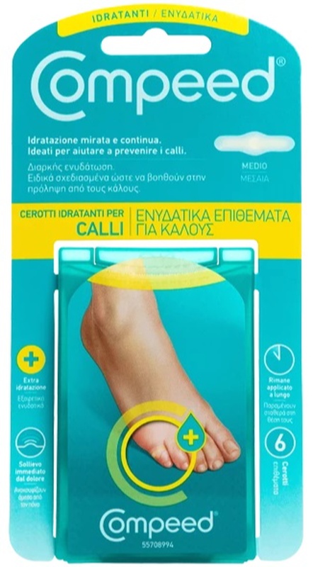 COMPEED CEROTTI PER CALLI IDRATANTI 6 PEZZI - doctorpill.it