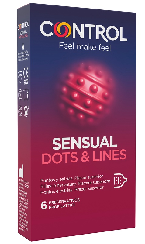 CONTROL SENSUAL DOTS&LINES 6 PEZZI - doctorpill.it