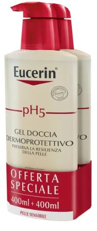 EUCERIN BIPACCO PH5 GEL DOCCIA 400 ML + 400 ML - doctorpill.it