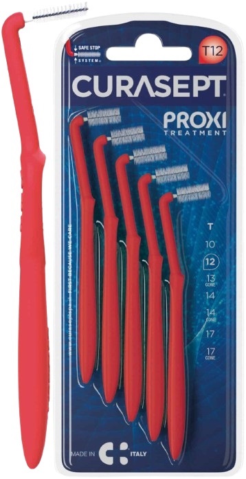 CURASEPT PROXI ANGLE T12 ROSSO/RED 5 PEZZI - doctorpill.it
