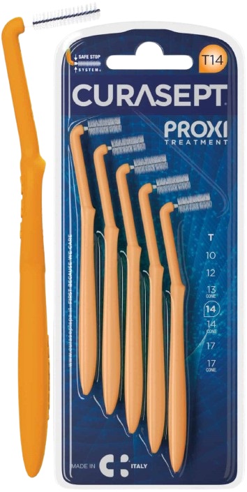 CURASEPT PROXI ANGLE T14 ARANCIO/ORANGE 5 PEZZI - doctorpill.it