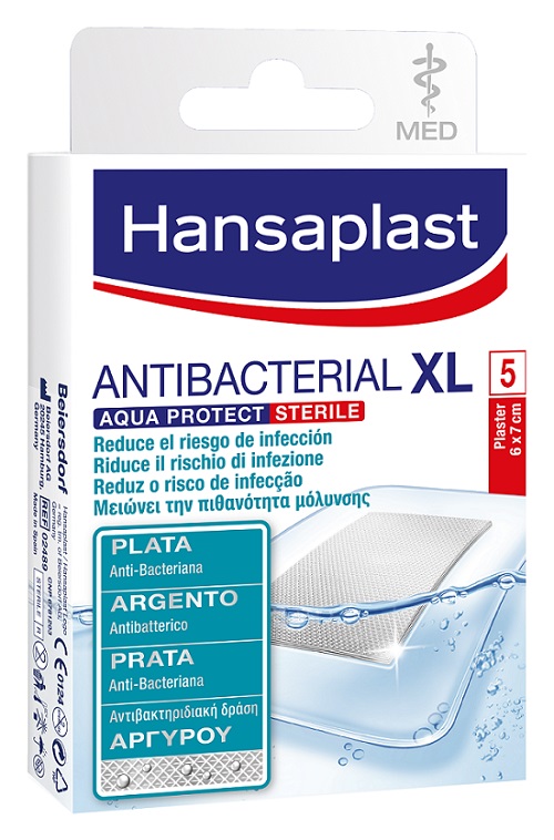 HANSAPLAST AQUA PROTECT EXTRA LARGE SILVER 5 PEZZI - doctorpill.it
