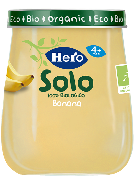 HERO SOLO OMOGENEIZZATO BANANA 100% BIO 120 G - doctorpill.it