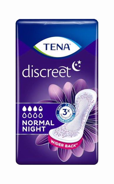 ASSORBENTE TENA DISCREET NORMAL NIGHT 10 PEZZI - doctorpill.it