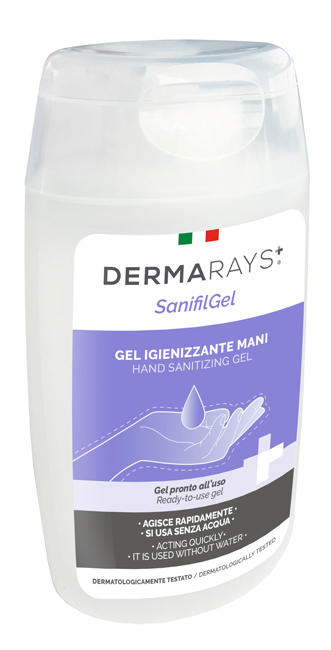 DERMARAYS SANIFIL GEL IGIENIZZANTE MANI PRONTO ALL'USO ALCOOL 80% 100 ML - doctorpill.it