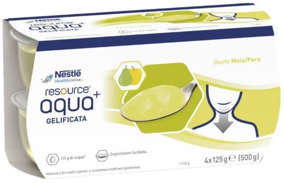 RESOURCE AQUA ACQUA GELIFICATA+APPLEPEAR CUP 6 4X125 G - doctorpill.it