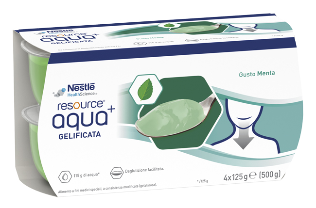 RESOURCE AQUA ACQUA GELIFICATA+MINT CUP 6 4X125 G - doctorpill.it