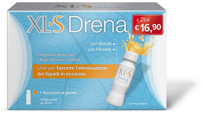 XLS DRENA TAGLIO PREZZO 10 FLACONCINI 70 ML - doctorpill.it