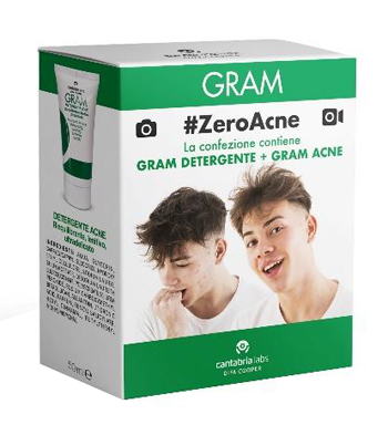 GRAM ZEROACNE 1 GRAM DETERGENTE 50 ML + 1 GRAM ACNE 50 ML - doctorpill.it