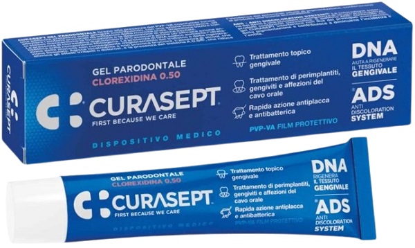 CURASEPT GEL PARODONTALE 0,5% 30 ML ADS + DNA - doctorpill.it