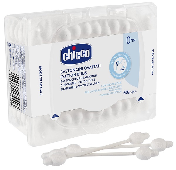 CHICCO BASTONCINI COTONATI 60 PEZZI - doctorpill.it