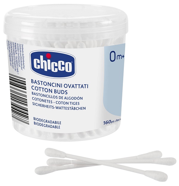 CHICCO BASTONCINI COTONATI 160 PEZZI - doctorpill.it