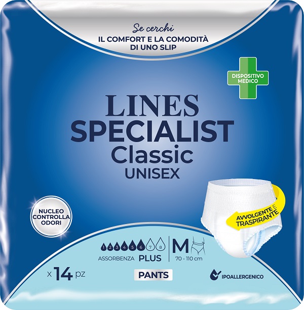LINES SPECIALIST CLASSIC PANTS PLUS M 14 PEZZI - doctorpill.it