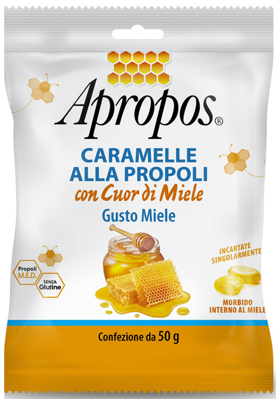 APROPOS CARAMELLE DURE MIELE CUOR DI MIELE 50 G - doctorpill.it