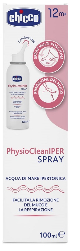 CHICCO PHYSIOCLEAN SOLUZIONE IPERTONICA SPRAY 100 ML - doctorpill.it