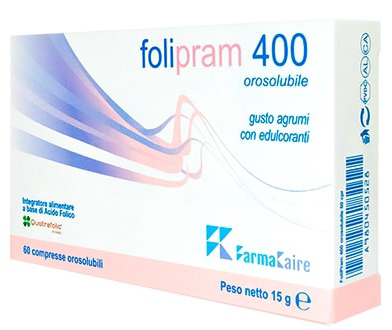 FOLIPRAM 400 60 COMPRESSE OROSOLUBILI GUSTO AGRUMI - doctorpill.it