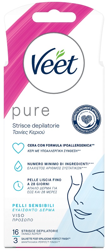 VEET STRISCE VISO IPOALLERGENICHE 16 PEZZI - doctorpill.it