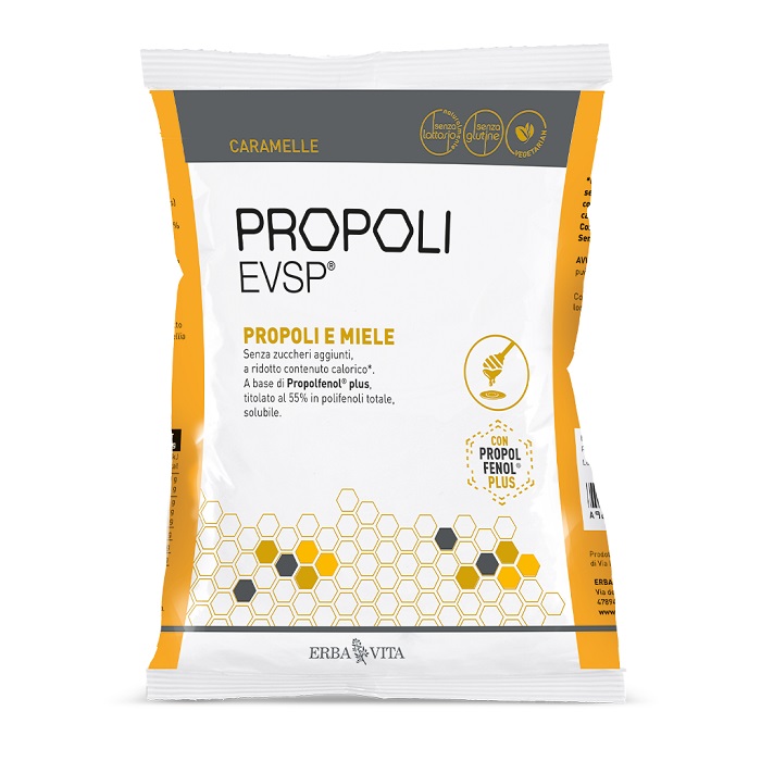 PROPOLI EVSP CARAMELLE PROPOLI MIELE 65 G - doctorpill.it