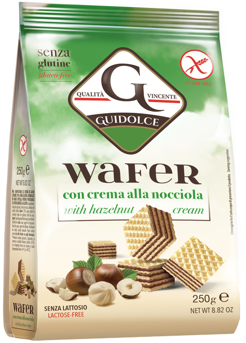 WAFER CON CREMA ALLA NOCCIOLA 250 G - doctorpill.it