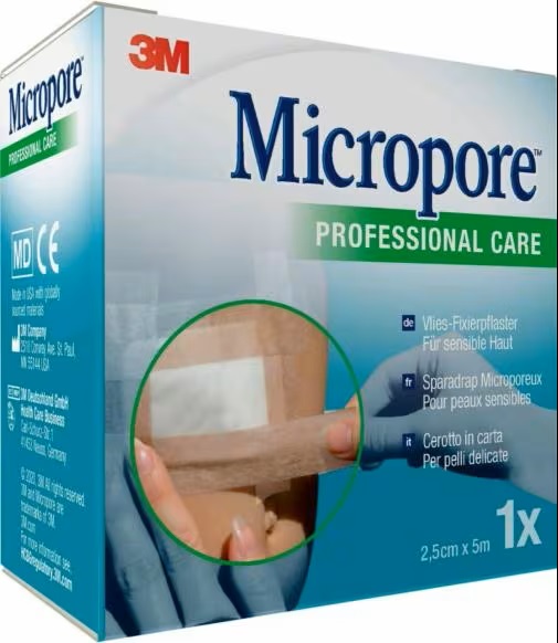 CEROTTO IN CARTA MICROPORE SURGICAL TAPE TAN M5X25MM - doctorpill.it