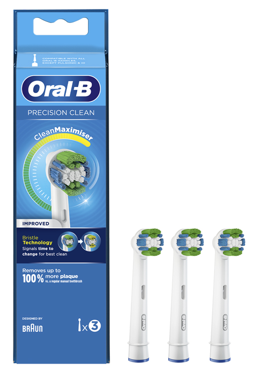 ORALB PRECISION CLEAN EB20 TESTINA PER SPAZZOLINO ELETTRICO 3 PEZZI - doctorpill.it