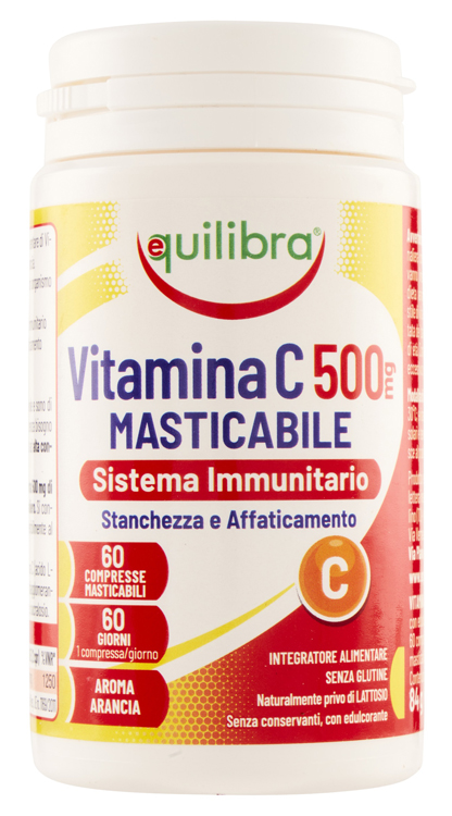 VITAMINA C 500MG MASTICABILE SISTEMA IMMUNITARIO 60 COMPRESSE - doctorpill.it