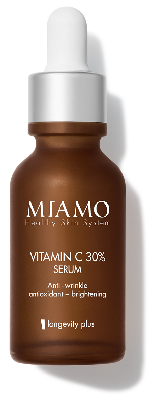 MIAMO HEALTHY SKIN SYSTEM VITAMIN C 30% SERUM ANTI WRINKLE ANTIOXIDANT BRIGHTENING LONGEVITY PLUS 30 ML - doctorpill.it