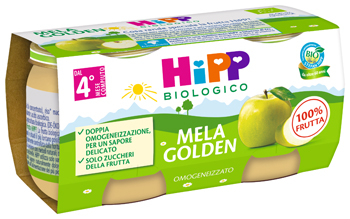 HIPP BIO OMOGENEIZZATO MELA GOLDEN 2 X 80 G - doctorpill.it