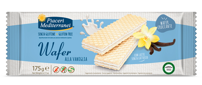 PIACERI MEDITERRANEI WAFER VANIGLIA 175 G - doctorpill.it