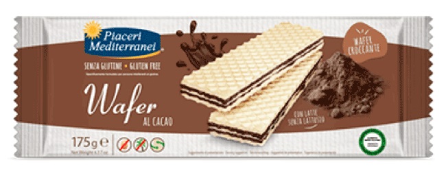 PIACERI MEDITERRANEI WAFER CACAO 175 G - doctorpill.it