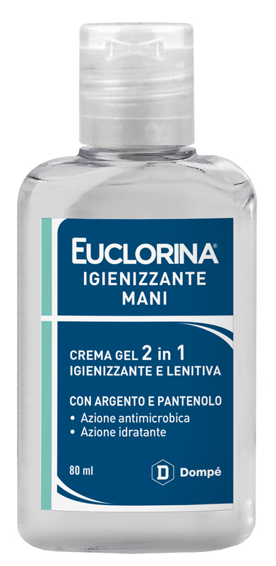 EUCLORINA IGIENIZZANTE MANI CREMA GEL 80 ML - doctorpill.it