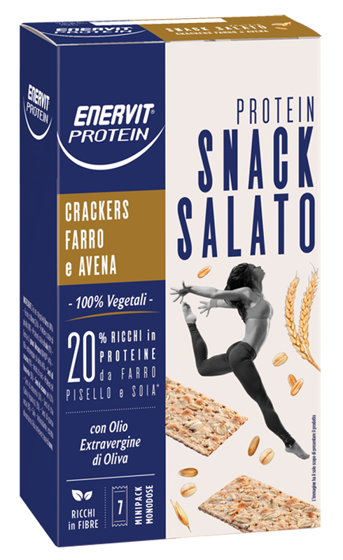 ENERVIT PROTEIN CRACKERS FARRO AVENA 7 MINIPACK - doctorpill.it