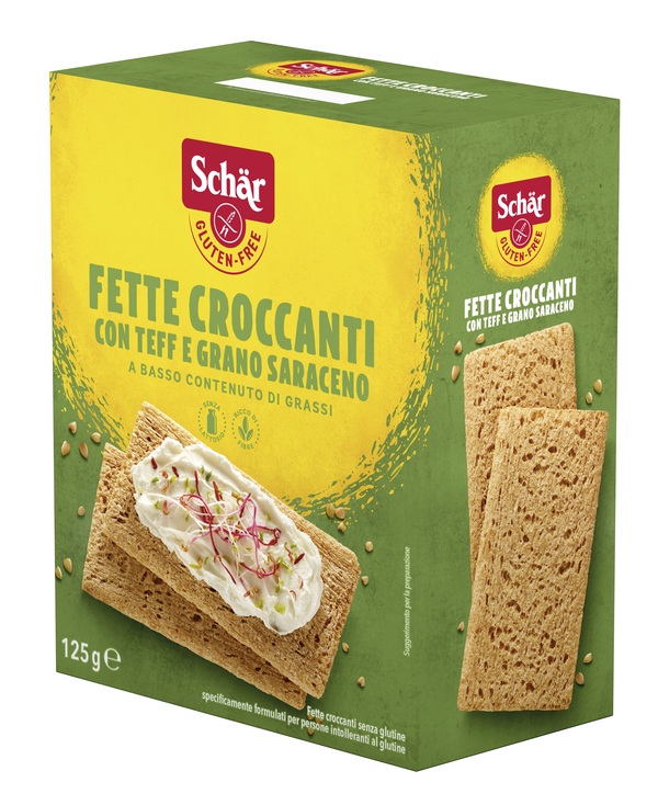 SCHAR FETTE CROCCANTI CON TEFF E GRANO SARACENO SENZA LATTOSIO 125 G - doctorpill.it