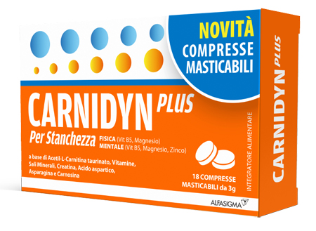 CARNIDYN PLUS 18 COMPRESSE MASTICABILI - doctorpill.it