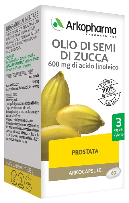 ARKO CAPSULE OLIO SEMI ZUCCA 60 CAPSULE - doctorpill.it