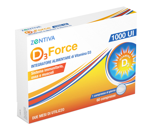 D3 FORCE ZENTIVA 1000UI 60 COMPRESSE - doctorpill.it