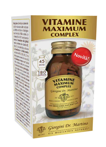 VITAMINE MAXIMUM COMPLEX 180 PASTIGLIE - doctorpill.it