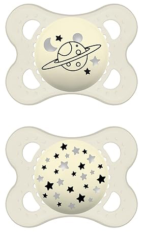 MAM SUCCHIETTO ORIGINAL NIGHT 2-6 MESI SILICONE NEUTRO 2 PEZZI - doctorpill.it