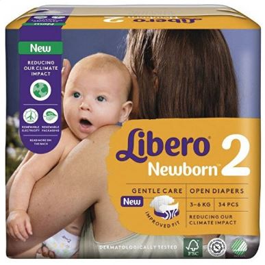 LIBERO NEWBORN PANNOLINO PER BAMBINO TAGLIA 2 3-6 34 PEZZI - doctorpill.it