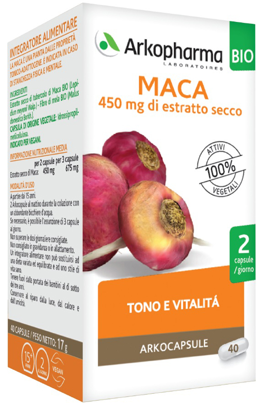 ARKO CAPSULE MACA BIO 40 CAPSULE - doctorpill.it