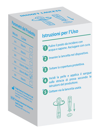 LANCETTE PUNGIDITO DIASOFT LANCET 25 PEZZI - doctorpill.it