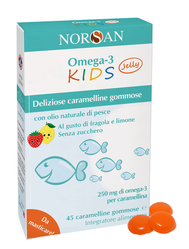 NORSAN OMEGA 3 KIDS 45 CARAMELLINE GOMMOSE - doctorpill.it