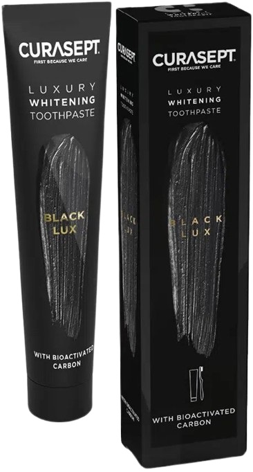 CURASEPT BLACK LUXURY WHITENING DENTIFRICIO 75 ML - doctorpill.it