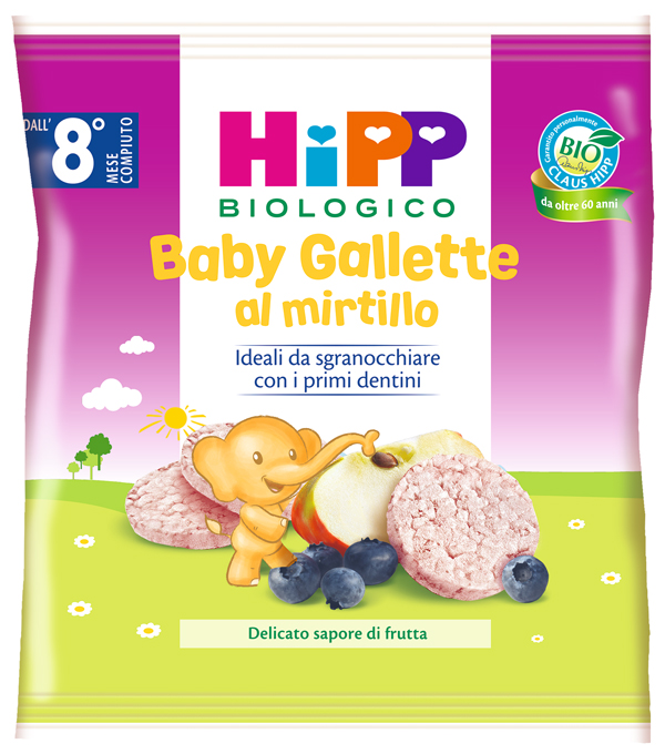 HIPP BABY GALLETTE DI RISO AL MIRTILLO 30 G - doctorpill.it