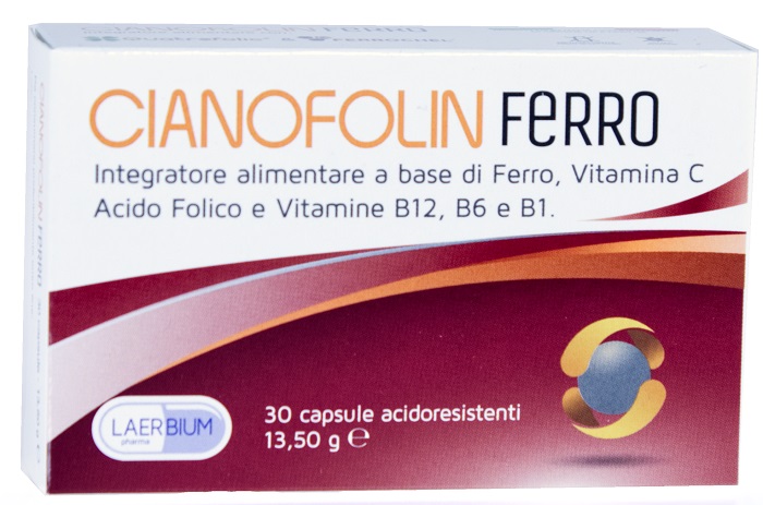 CIANOFOLIN FERRO 30 CAPSULE ACIDORESISTENTI - doctorpill.it