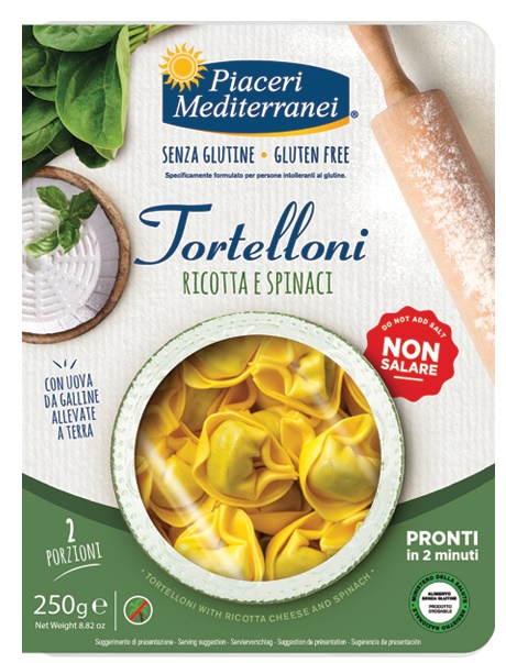 PIACERI MEDITERRANEI TORTELLONI RICOTTA SPINACI 250 G - doctorpill.it