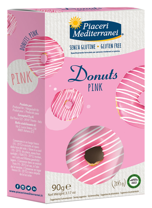 PIACERI MEDITERRANEI DONUTS PINK 90 G - doctorpill.it
