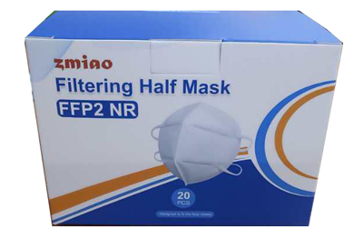 MASCHERINA FILTERING HALF MASK FILTRANTE FFP2 SENZA VALVOLA  CON ELASTICI E NASELLO IN ALLUMINIO 20 PEZZI - doctorpill.it