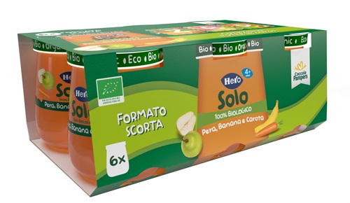 HERO BABY SOLO PERA BANANA CAROTA 6 VASETTI 120 G - doctorpill.it